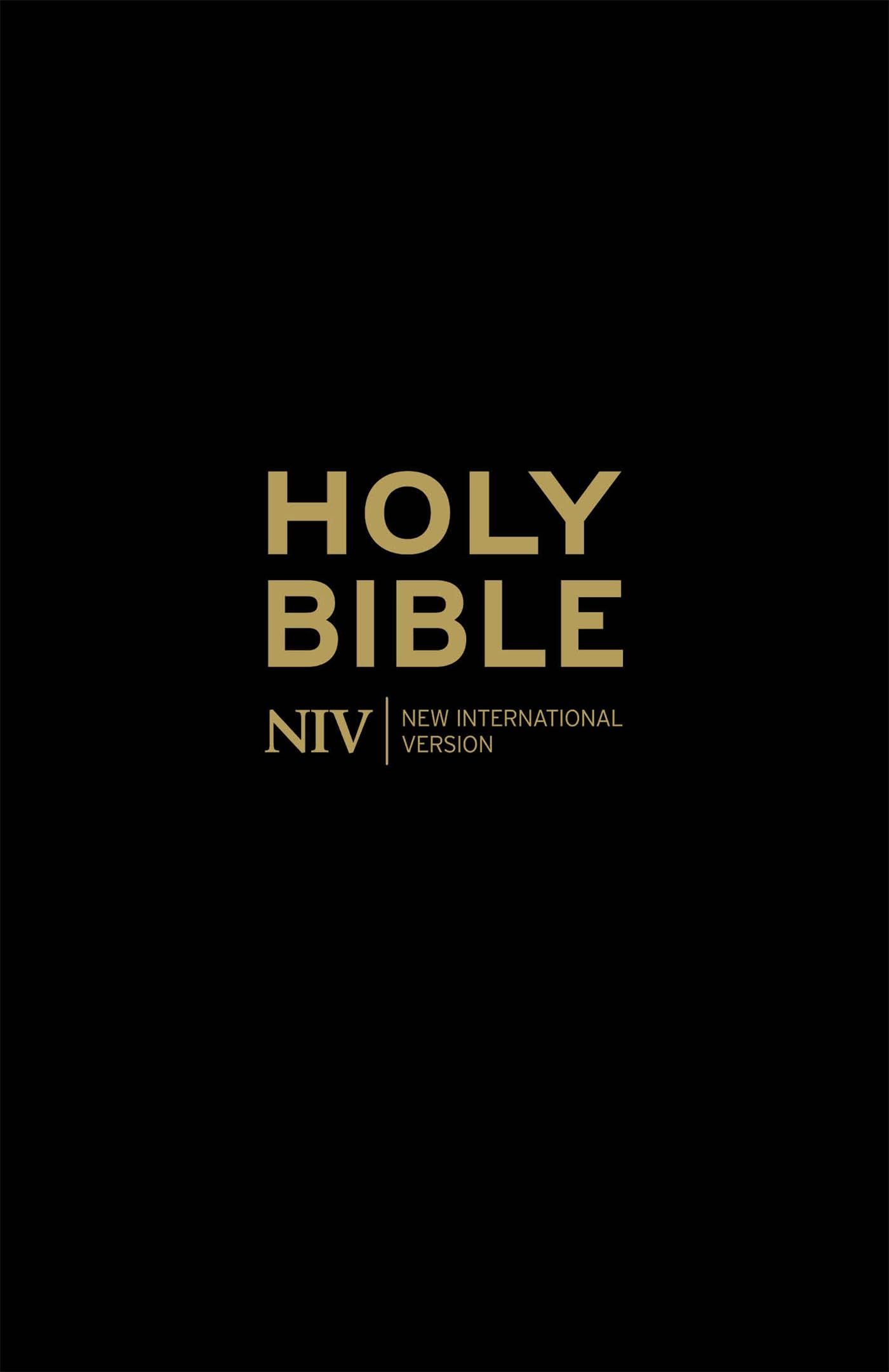 NIV Holy Bible: Classic Black edition (New International Version)