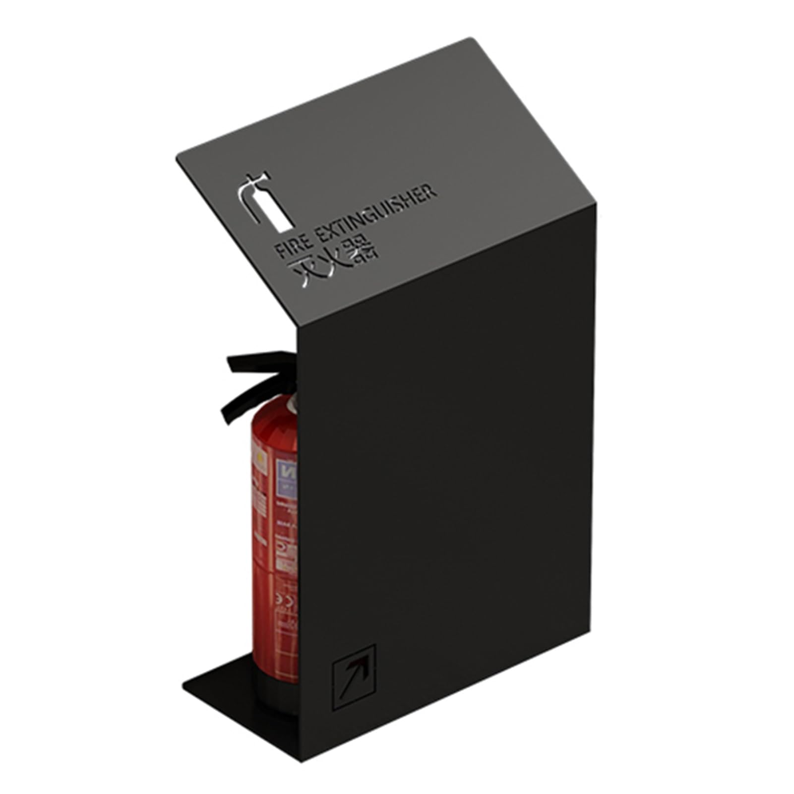 Extintor de suelo de pie, funda decorativa para tiendas, capacidad para 2 extintores de 4 kg