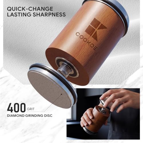 Kitchen Knife Sharpener Kit with Diamond & Ceramic Discs  - image 7