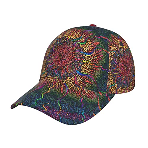 Gorra de béisbol psicodélica Hippie, Gorra de papá, Gorra de Camionero, Gorra Ajustable a la Moda para Hombres y Mujeres, Gorra de Hip Hop de Perfil bajo Gorra de béisbol psicodélica Hippie, Gorra de papá, Gorra de Camionero, Gorra Ajustable a la Moda para Hombres y Mujeres, Gorra de Hip Hop de Perfil bajo