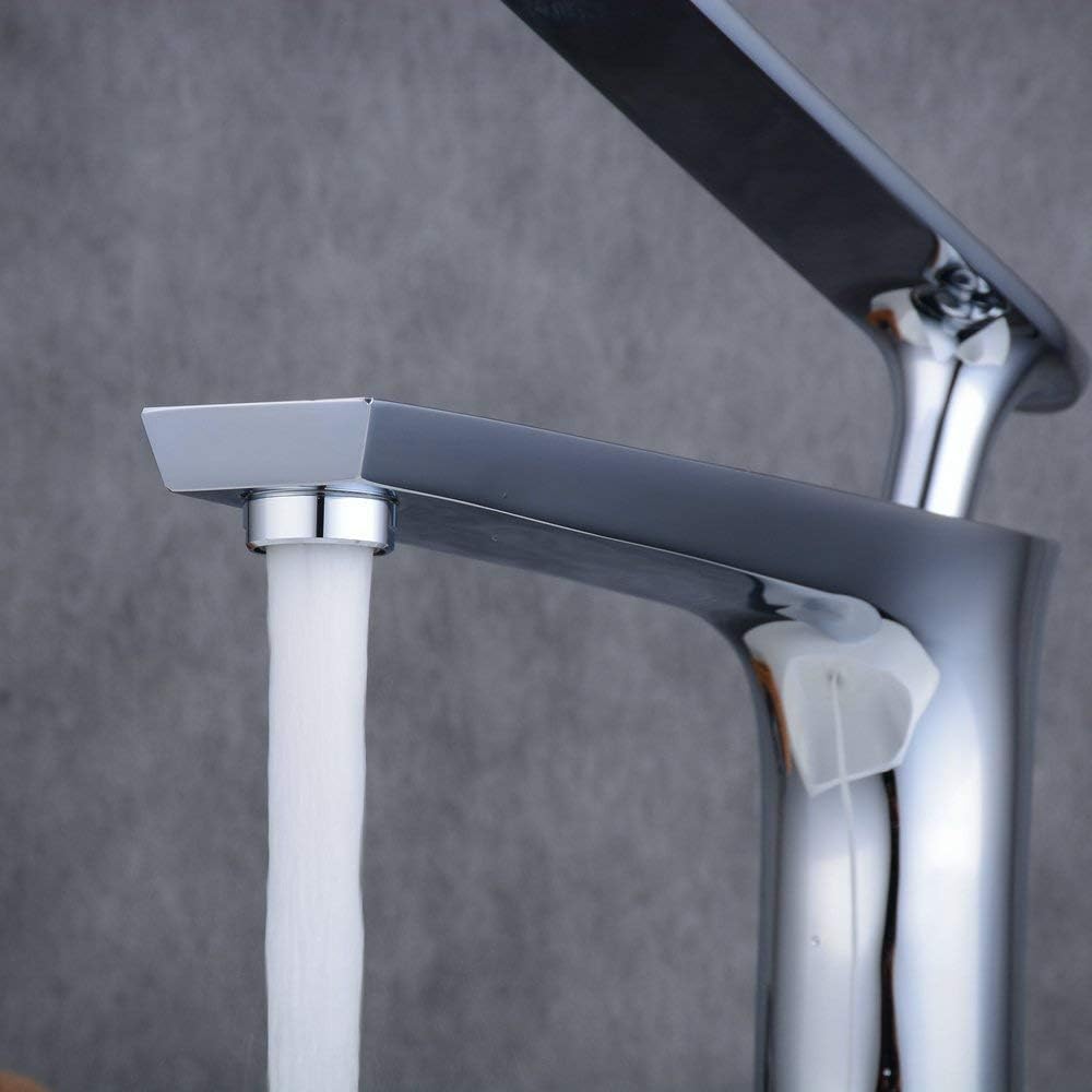 🔥 Flash Sale Hiendure Single Control Hole Centerset Bathroom Vanity Sink Faucet With Long Reach Rectangle Spout, Chrome