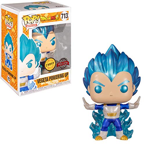 U.C.C. Distributing Dragon Ball Z Vegeta Powering Up Toy Figure Metallic Chase Exclusive