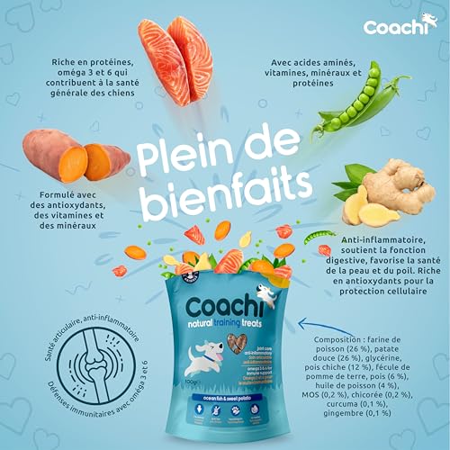 Coachi Friandises Naturelles pour Chiens | Poissons d'Océan, 100g – vue 2