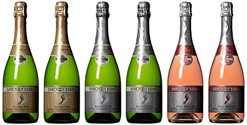Barefoot Bubbly California Sparkling Wine Mixed Pack, 6 x 750 mL