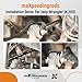 maXpeedingrods 4Pc Front Upper Lower Control Arm for Jeep Wrangler 2007-2017 Wrangler JK 2018, Suspension Kit Upper & Lower Control Arm Assembly Replace K641822 K621823