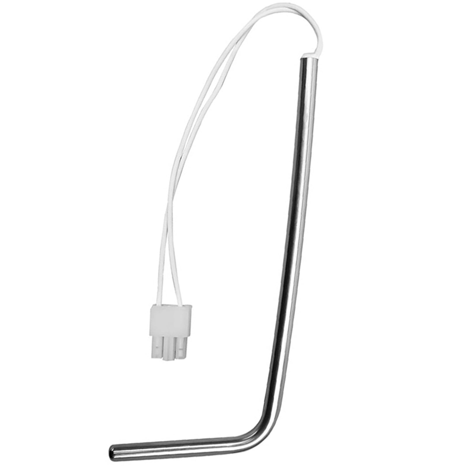 PANGBOER Maker Thermistor Probe W10511923 Refrigerator Temperature Part with White Connector for Cooling Replacement Repair Thermistor for Fridge