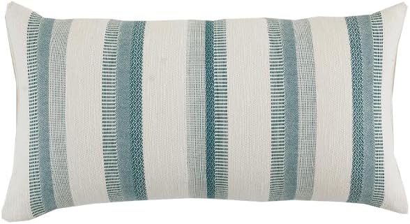 SOULMARK Funda de almohada 100% de algodón turco, suave al tacto, a rayas, bohemio, rectangular, para sofá, sala de estar, cama, sofá, funda de