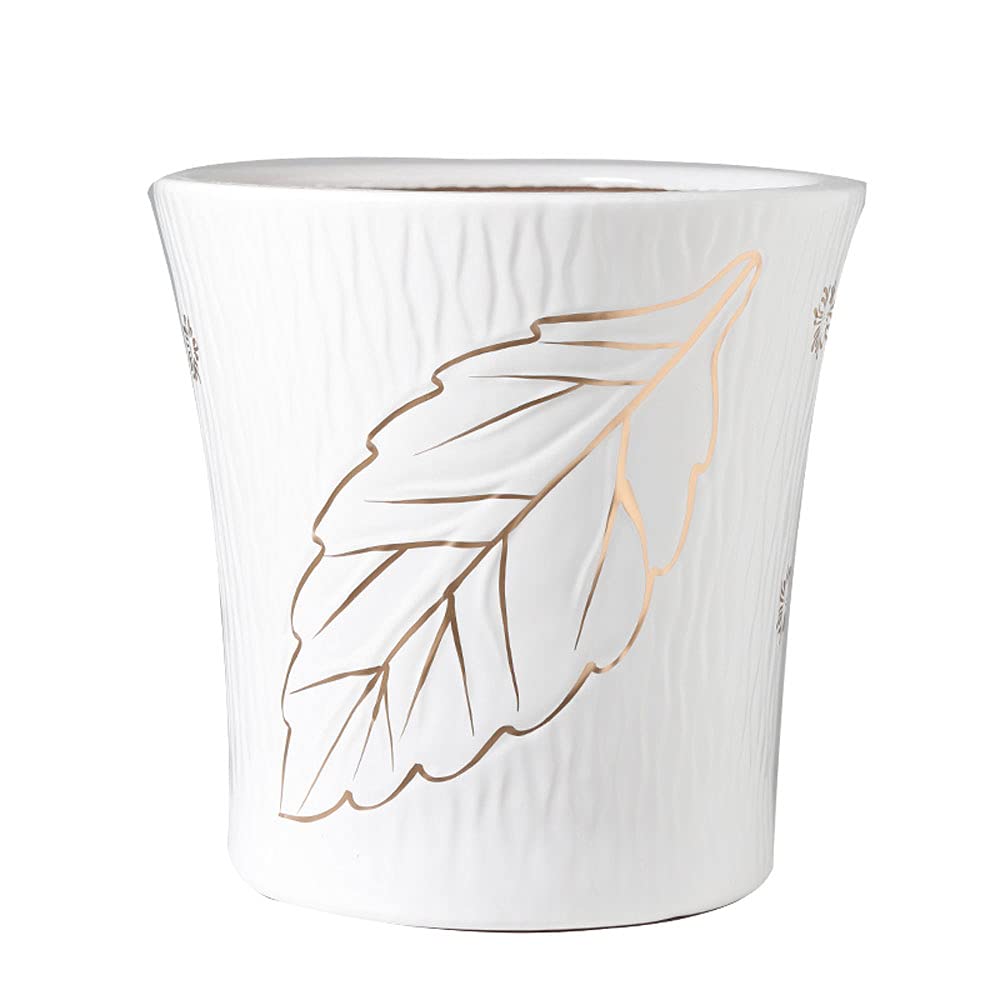 MNUvxzaewf Ceramic Flower Pots Contemporary Glazed Plant Pot With Drainage Hole Weave Pattern Indoor Planter