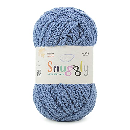 Image of Snuggly, 100% Polyester Yarn, Extra Soft Boucle Textured Yarn for Baby Articles, Shade No. SNG013