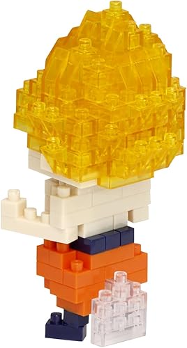 Miniatura 4 de nanoblock - Dragon Ball Z - Son Goku Super Saiyan, kit de construcción de la serie de colección de personajes