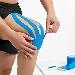 Fita Kinesiológica Adesiva para Fisioterapia, Bandagem Elástica Terapêutica, Suporte Muscular e Alívio de Dores