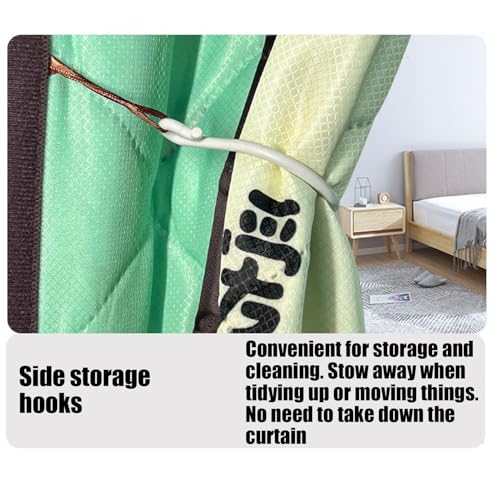 Couverture thermique de porte magnétique pour isolation hiver - 6