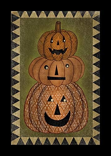 Buyartforless Work - Lámina enmarcada (9.8 x 7.9in), diseño de calabazas de Beth Albert, color naranja