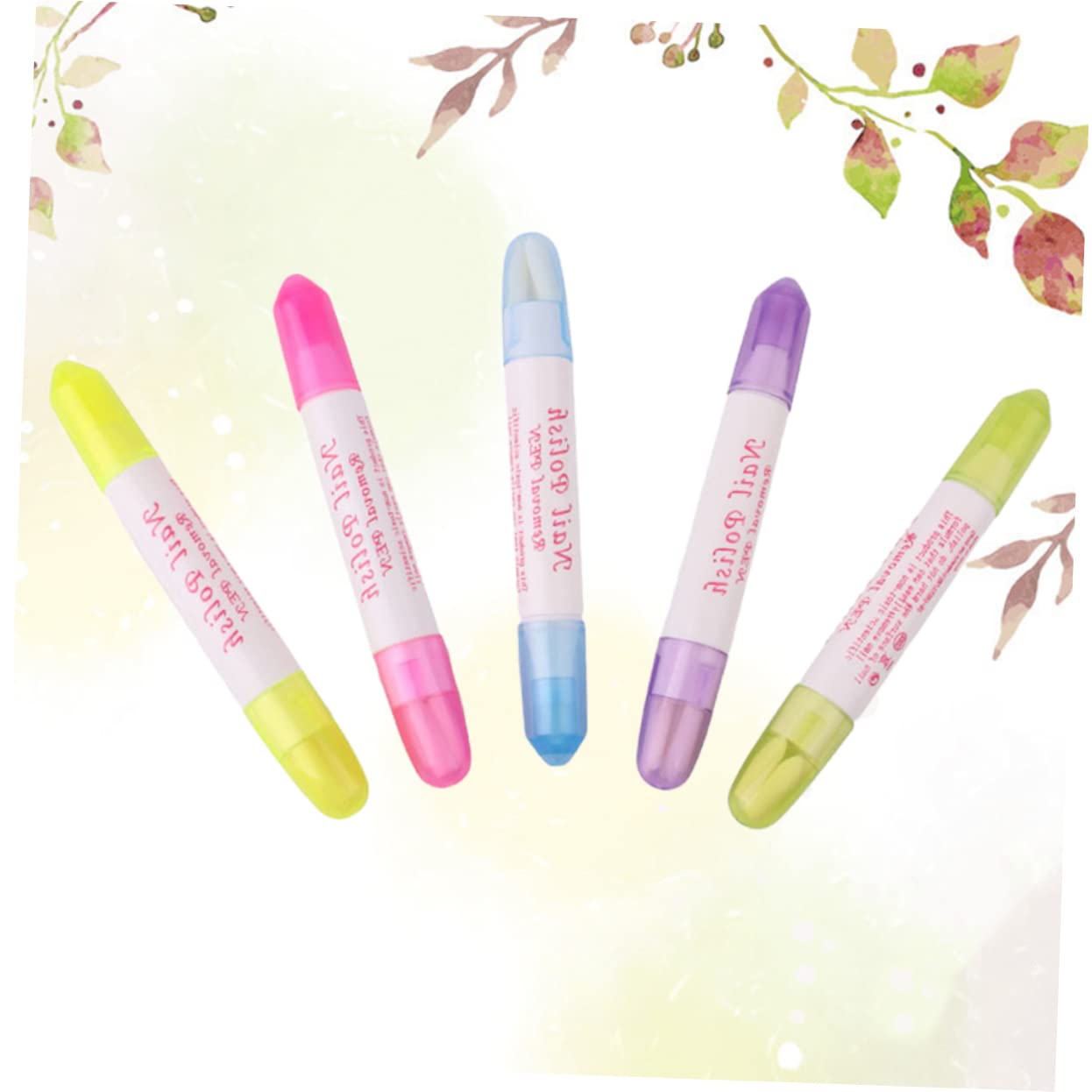 VICASKY 5pcs Nail Polish Remover Pen Set Nail Polish Corrector Tools Manicure Articles for Home Professional Use