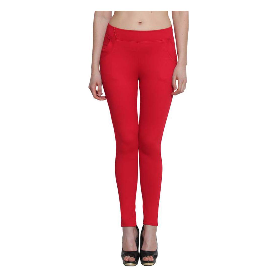 Kavya Retail Casual Solid Polycotton Jegging for Women's/Girl's [Pack-1]