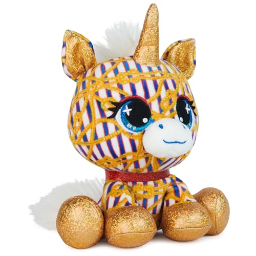 Gund 6068177 P.Lushes Designer Fashion Pets Natalie Von Corn Premium Unicorn Stuffed Animal, Gold And Blue thumb #1