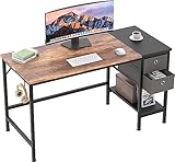 HOMIDEC Mesa Escritorio,Mesa Ordenador con Cajón Escritorio de Oficina para Estudiantes y Trabajadores,Escritorios de Estilo Moderno para Dormitorio, Hogar, Oficina (120x50x75cm)