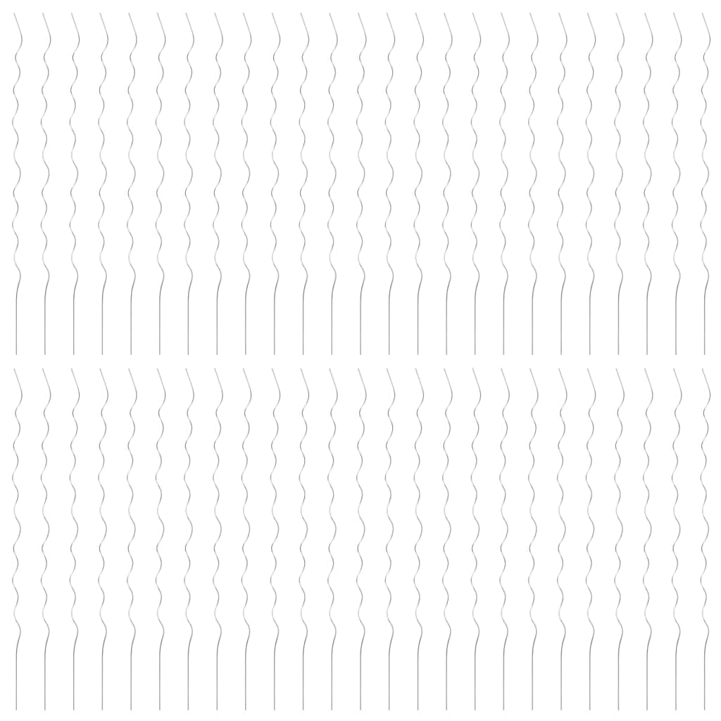 vidaXL Soporte para Planta Espiral 50 Unidades 170cm Acero galvanizado