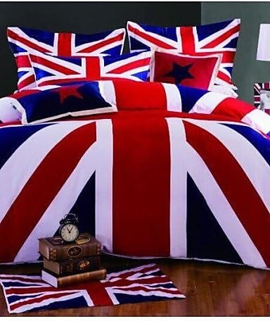 QJBY Union Jack Duvet Cover Set Bedding Set Queen King Size , queen