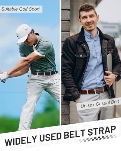 Ratchet Belt Strap for Men Leather Belts Without Buckle Replacement Leather Belt Strap Only 35mm for 40mm Buckle2