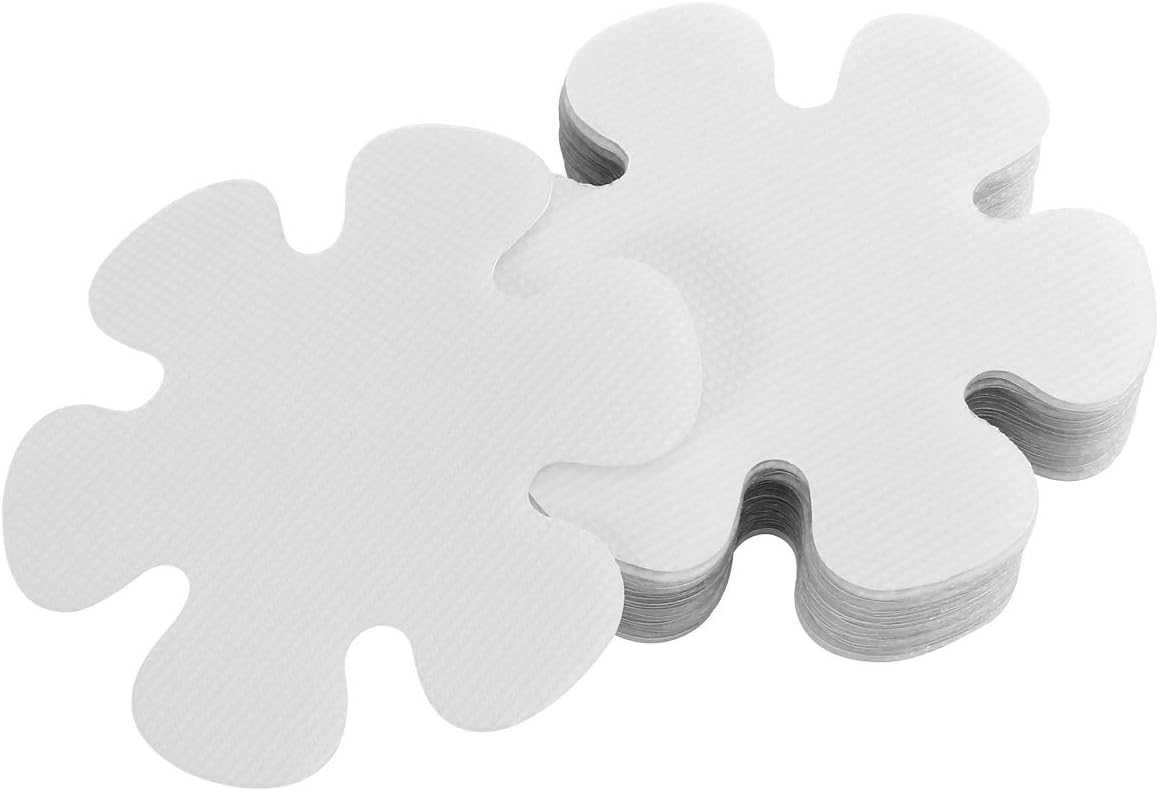 OUNONA 20PCS Flower Shape NonSlip Safety Shower Treads PEVA Non Slip