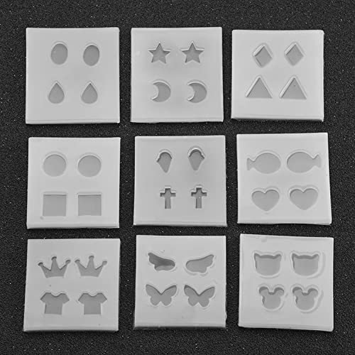 Molde De Pingente, Molde De Brincos, Molde De Pingente, 9 Tipos De Molde De Silicone Feminino, Decor
