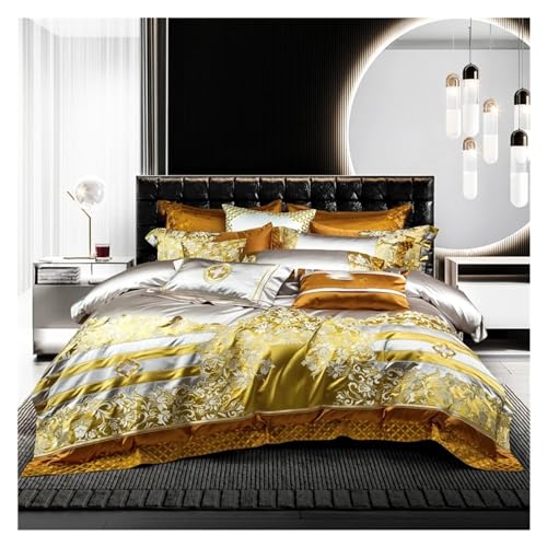 Parure de couette 1400TC en coton luxe avec broderie haut de gamme