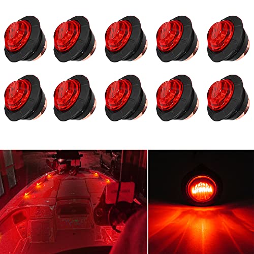 UWDESY Red Marine LED Lights