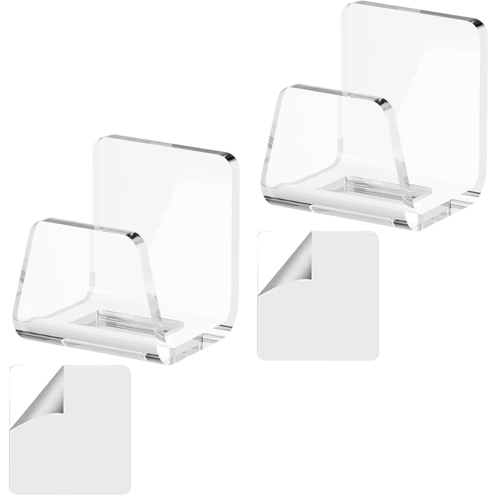 Asukohu Pack Of 2 Clear Acrylic Dish Sponge Rack For Kitchen Sinks Storage Shelf Rustproof Bathroom Sponges Holder Kitchen Sponge Holder
