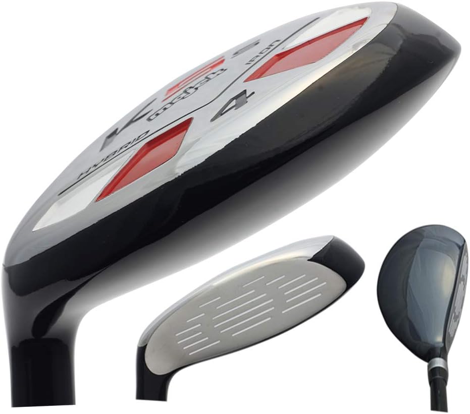 Left Handed Majek Golf Senior Men's #4 Hybrid Senior Flex Utility A Flex Club with Premium Men's Arthritic Grip