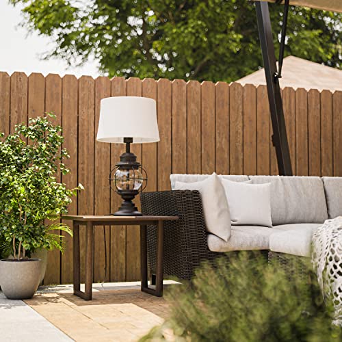 Kenroy Home 037 Hatteras Table Lamps, Large, Gilded Copper With Seeded Glass #TOP3