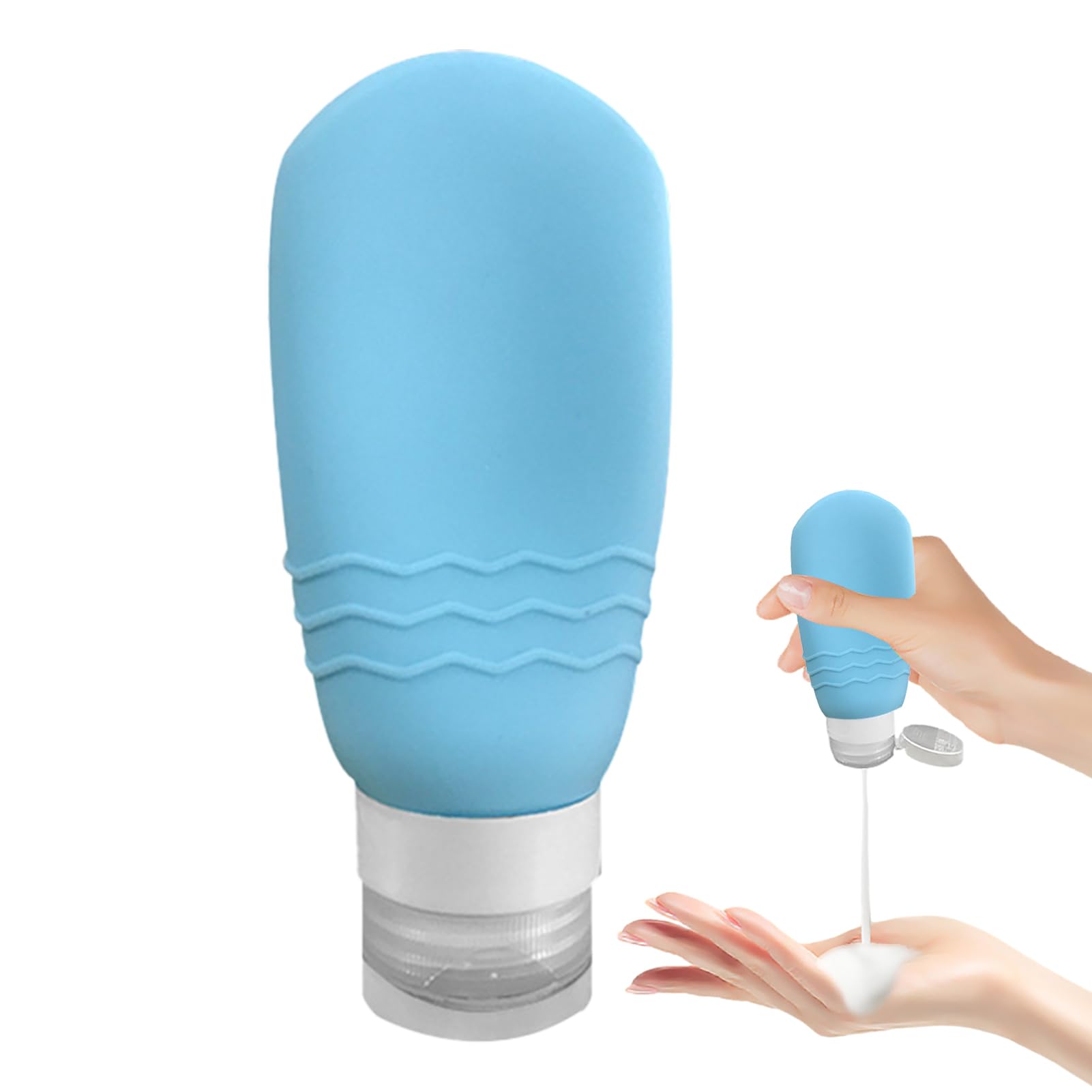 ZORQ Travel Bottles for Toiletries,Leakproof Travel Bottles Squeeze Refillable Containers | Cosmetics Accessories for Facial Cleanser, Shower Gel, Lotion, Hand Cream