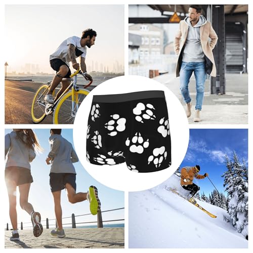 CUTEDWARF Wolf paw prints Men's Underwear Boxer Shorts Men Boxer Briefs Mens Printed Brief3