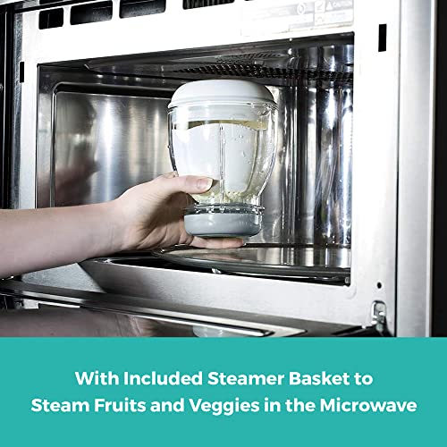 Nuby Mighty Blender com livro de receitas – Conjunto de 22 peças para diferentes estágios de desmame