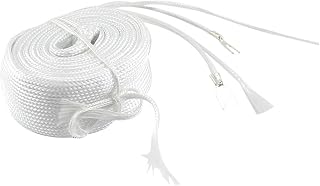 Fireproof Fiberglass Heating Belt Element 220V 0.5/1/1.5/2/2.5M Length 3cm Width Electric Heater Element for Pipeline
