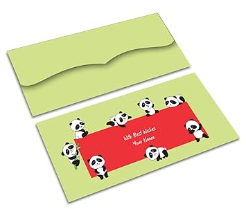 Brown Cloud Customized Exclusive Shagun / Money / Gift Envelope / Cover/Lifafa for Kids / Gift/Festival with Personalized Text Message/Name/Photo (SEKIDS 010) (Pack of 10)