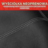 Motor Trend M268 SpillGuard wodoodporny pokrowiec na tylną kanapę, ochraniacz na tylne siedzenie z wyściółką neoprenową, pokrowiec na tylne siedzenie dla dzieci i psów, pokrowce na wnętrze samochodu