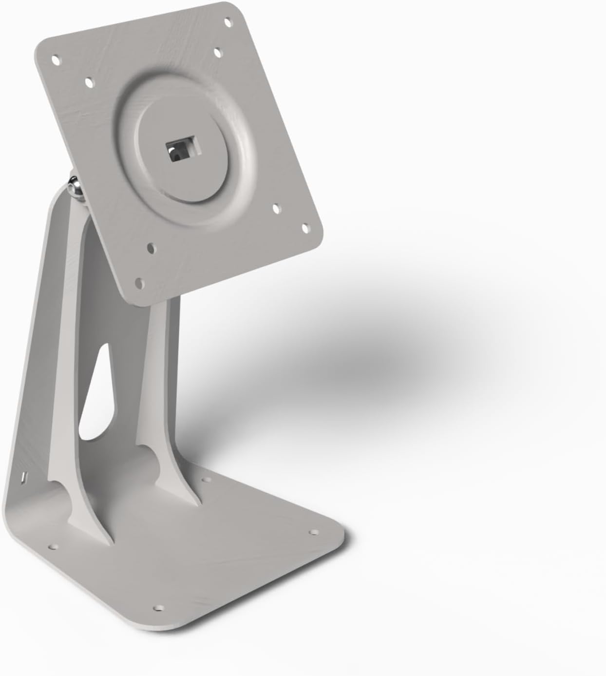 TABcare Metal VESA Desktop Stand Mount 360 Degrees Rotate and 180°Forward and Backward Supports 75x75mm 100x100mm (White)