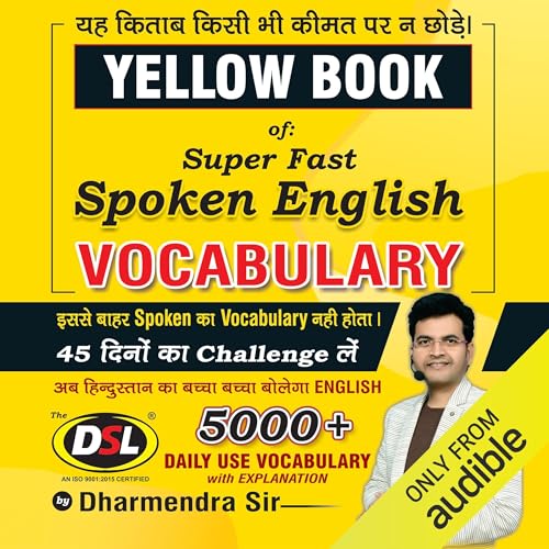 Yellow Book of Super Fast Spoken English Vocabulary Audiobook By Dharmendra Sir cover art