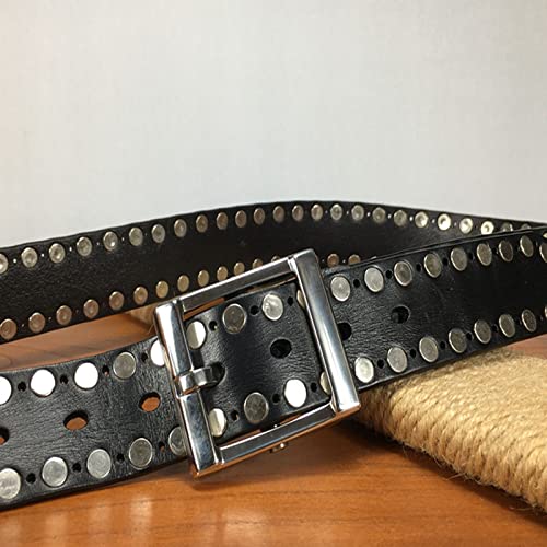 Studded Waist Beltround Rivet Belt Metal Punk Rock Belt Gothic Clothing Accessories Unisex Fashion Wear4