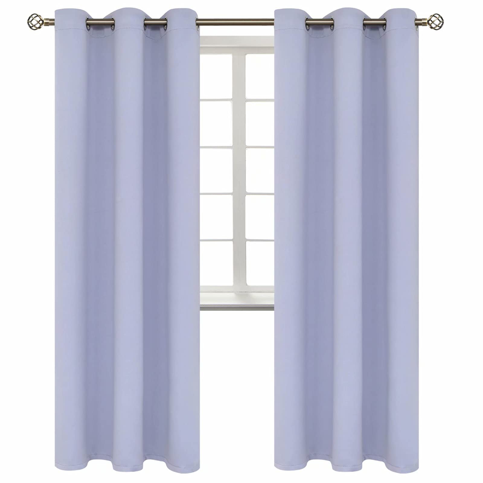 BGment Lavander Room Darkening Curtains 84 Inch for Living Room - 2 Panels