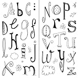 Inkadinkado Doodle Alphabet Clear Stamps