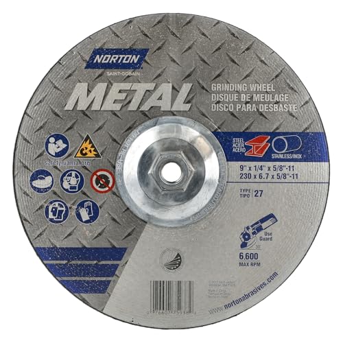 Depressed Center Whl, T27, 9x1/4x5/8-11, AO