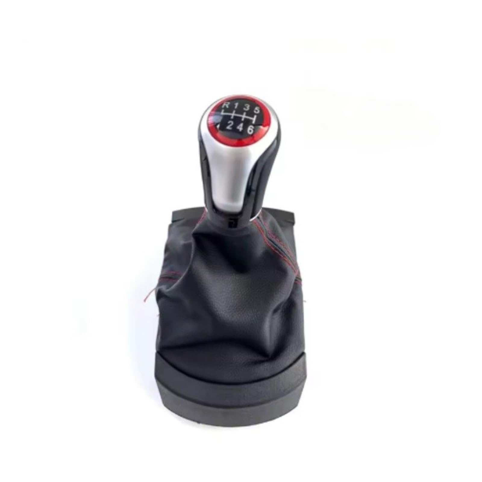 LinQianBhD Car Gear Shift Knob for SEAT Car Manual Transmission Handball Gear Shift Lever Head 5/6 Speed(Red-6-speed)