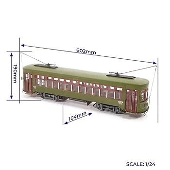 LUMIERE 緑色路面電車モデル型模型 /ヴィンテージフランス LUMIERE 緑色路面電車モデル型模型 /ヴィンテージフランス