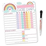 Rainbow Kids Chore Chart Magnetic, Reward Chart for Kids, Good Behavior Chart for Kids at Home, My...