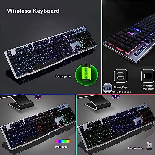 MK500-Wireless-Keyboard-and-Mouse-Combo-Ergonomic-Full-Size-Antighosting-Multimedia-Keys-with-Optical-Backlit-Mice-24G-Rechargeable-RGB-Gaming-Office-Set-for-PC-Laptop-Computer-Desktop-Black