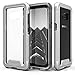 Zizo ION Series Compatible with Samsung Galaxy S8 Case Military Grade Drop Tested with Tempered Glass Screen Protector Silver Clear