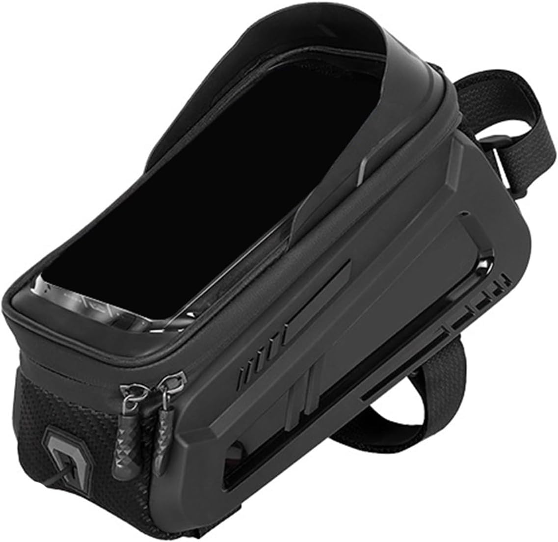 Waterproof Bicycles Phone Mount with Touch Display Window Front Frame Storage Bag for Mobile Devices Bike Accessories