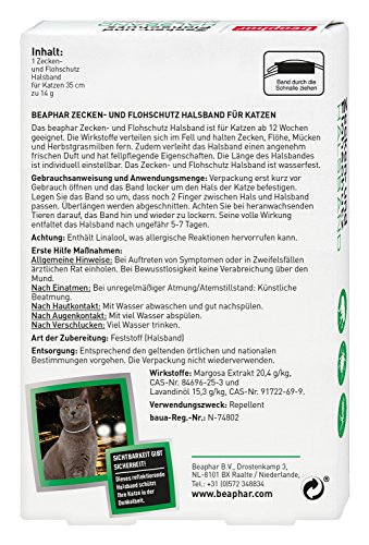 Zecken- & Flohschutz Halsband für Katzen | Zeckenschutz für Katzen | 1 Stk & Zecken- & Flohschutz Halsband für Hunde | Zeckenschutz für Hunde | Reflektierendes Halsband gegen Zecken & Flöhe | 1 Stk